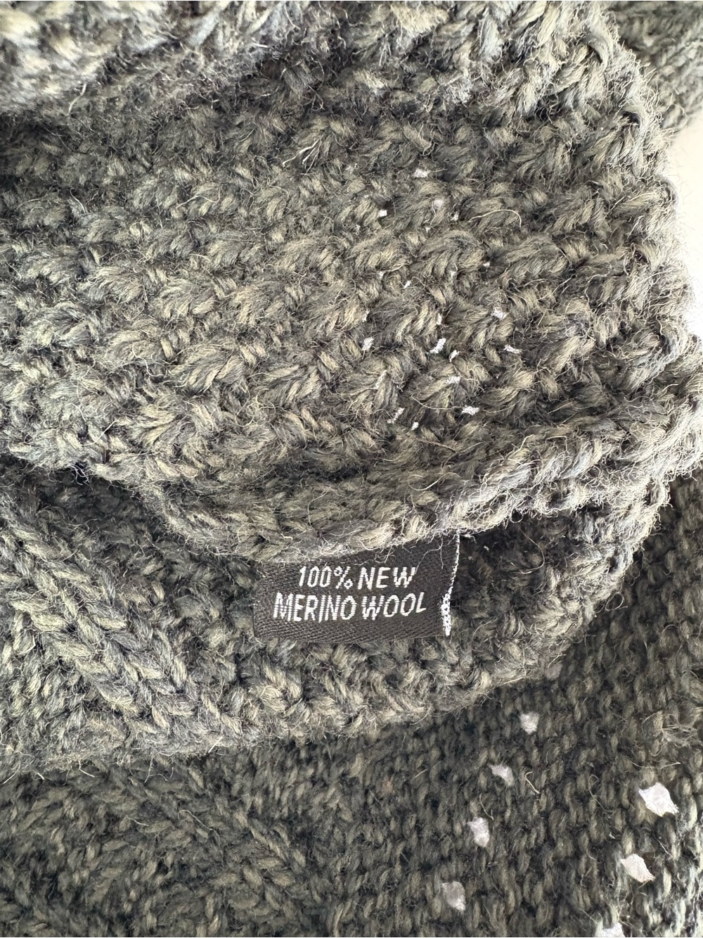 NEW The Irish Store Women's Signature Aran Tunic Sweater 100% wool Green - Picture 7 of 8